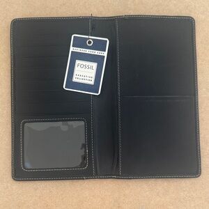 Fossil Executive Collection Black Card Holder